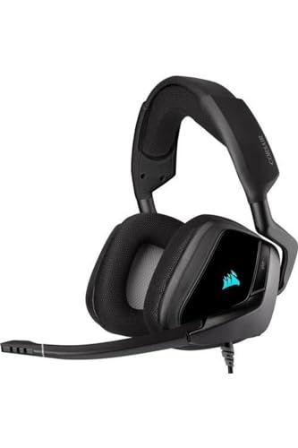 سماعة رأس Corsair VOID RGB ELITE اللاسلكية للألعاب - صوت محيطي 7.1 - معتمدة من Discord - متوافقة مع iCUE - للكمبيوتر الشخصي، ماك، PS5، PS4 - بيضاء