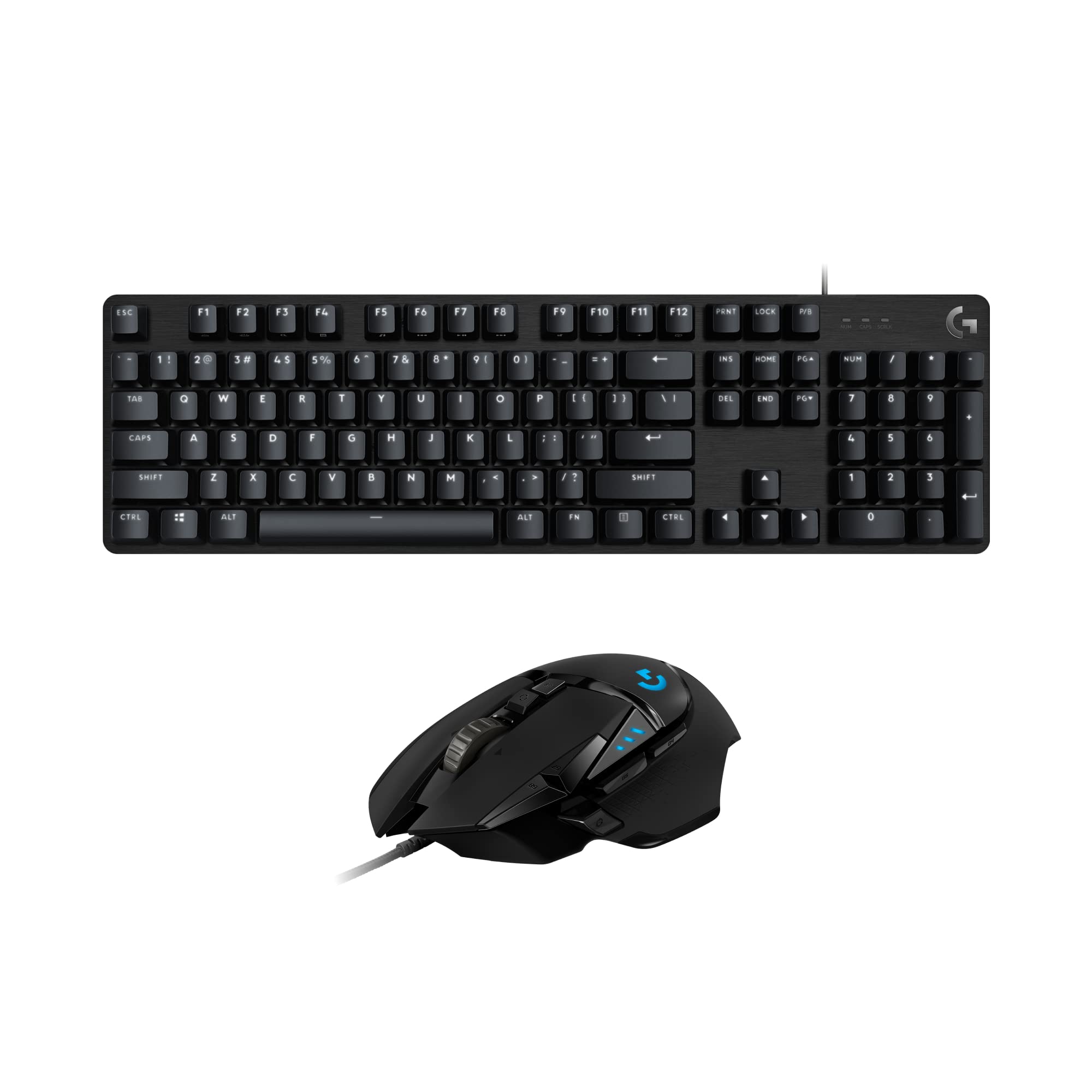 ماوس الألعاب السلكي عالي الأداء Logitech G502 HERO، مستشعر HERO 25K، 25,600 DPI، RGB، أوزان قابلة للتعديل، 11 زرًا قابلًا للبرمجة، ذاكرة مدمجة، PC / Mac