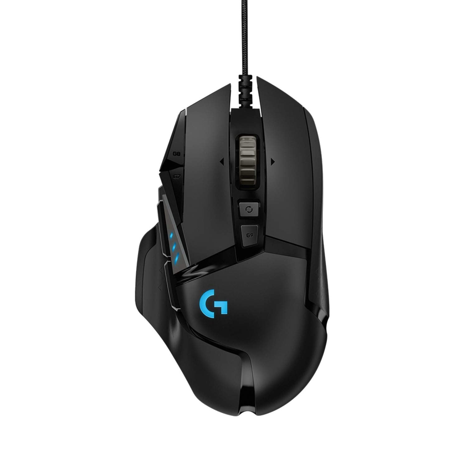 ماوس الألعاب السلكي عالي الأداء Logitech G502 HERO، مستشعر HERO 25K، 25,600 DPI، RGB، أوزان قابلة للتعديل، 11 زرًا قابلًا للبرمجة، ذاكرة مدمجة، PC / Mac