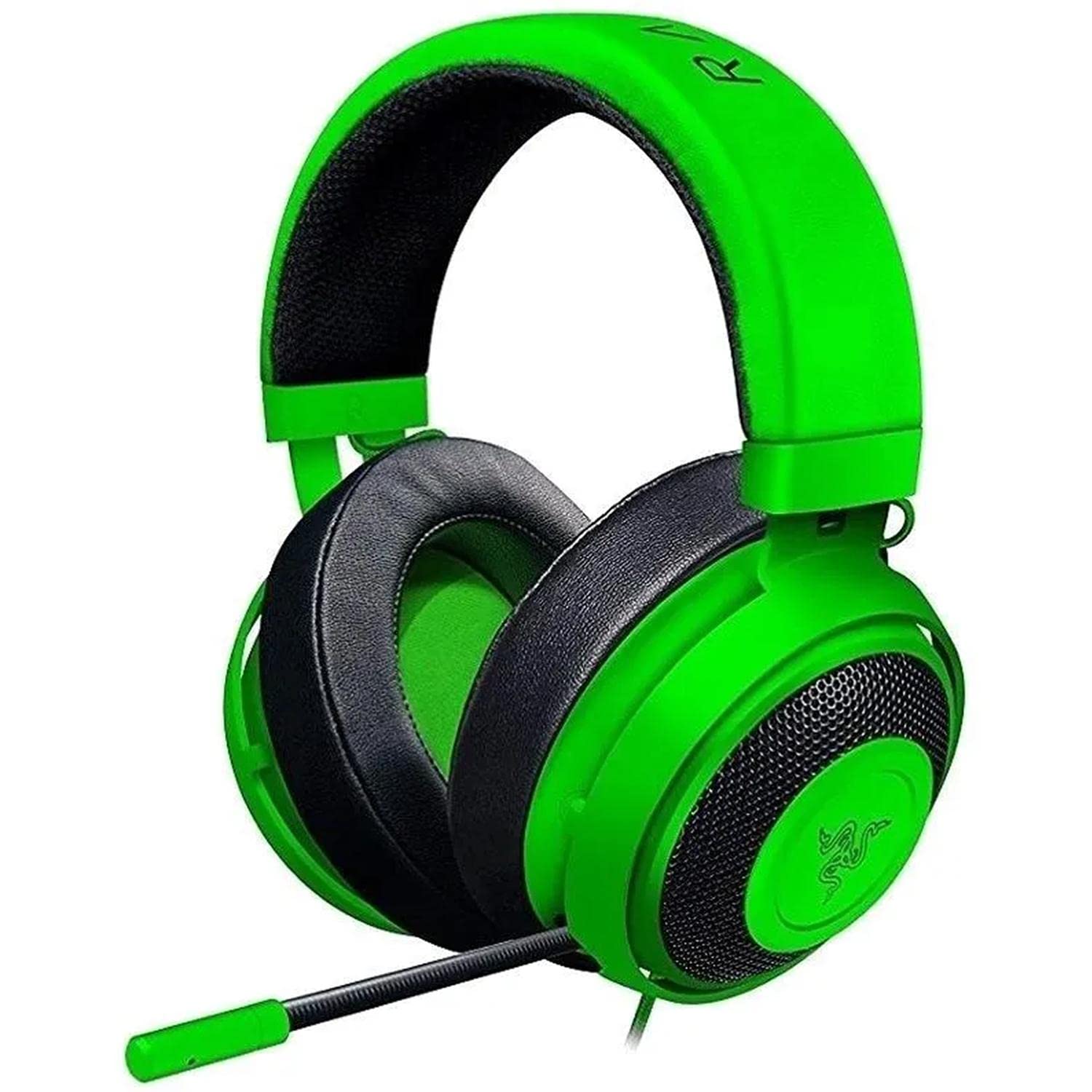 سماعة الألعاب Razer Kraken: إطار ألمنيوم خفيف الوزن - ميكروفون عازل للضوضاء قابل للسحب - للكمبيوتر الشخصي، PS4، PS5، سويتش، Xbox One، Xbox Series X & S، الهاتف المحمول - مقبس سماعة 3.5 مم - أسود/أزرق