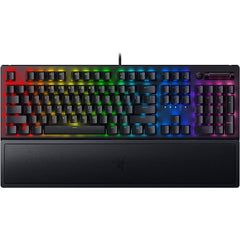 لوحة مفاتيح الألعاب الميكانيكية Razer BlackWidow V3: مفاتيح ميكانيكية خضراء - لمسية وصوتية - إضاءة Chroma RGB - شكل مدمج - وظائف ماكرو قابلة للبرمجة - كواتز